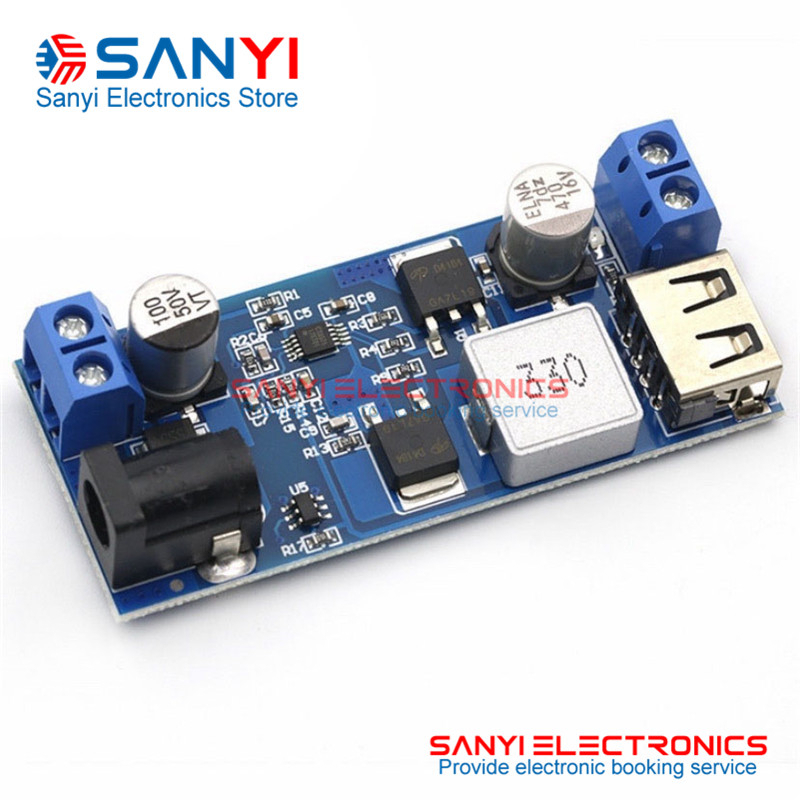 LM2596 DC-DC可調降壓模組帶數顯電壓表顯示LM2596S穩壓電源模組