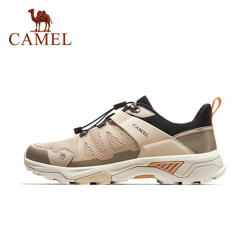 Camel 男士低幫運動鞋防滑耐磨戶外登山鞋