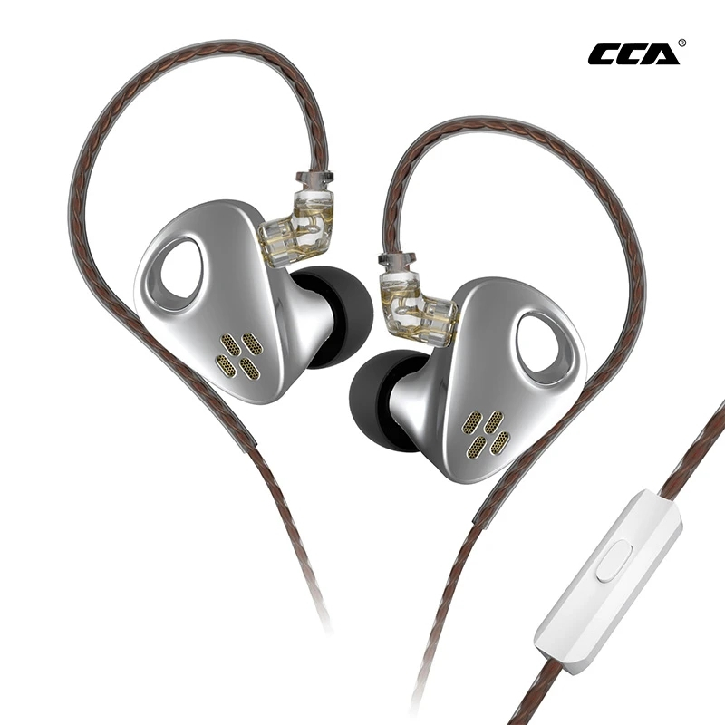 CCA CXS新款動圈單元HIFI級重低音金屬入耳式有線耳機