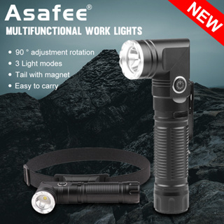 Asafee 500LM W373 XPG LED 戶外超亮工作燈野營頭燈汽車維修便攜式燈使用 18650 電池固定焦點