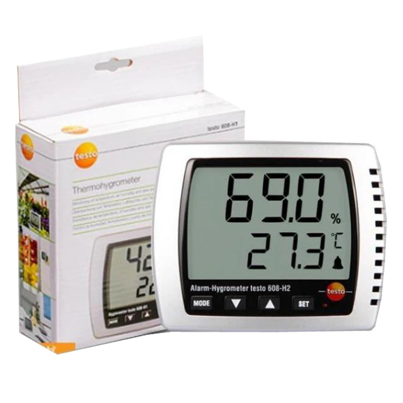 Testo 608-H2 濕度露點溫濕度計露點表測試儀 LED 報警器