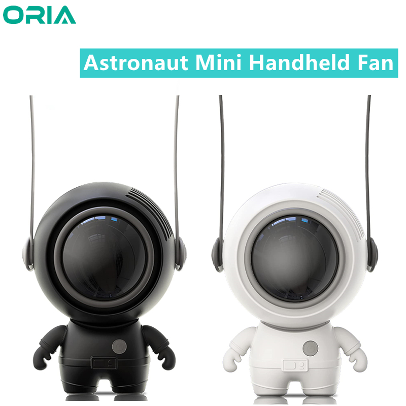 Oria 便攜式宇航員迷你手持風扇 USB 可充電無葉風扇,適用於戶外室內辦公室