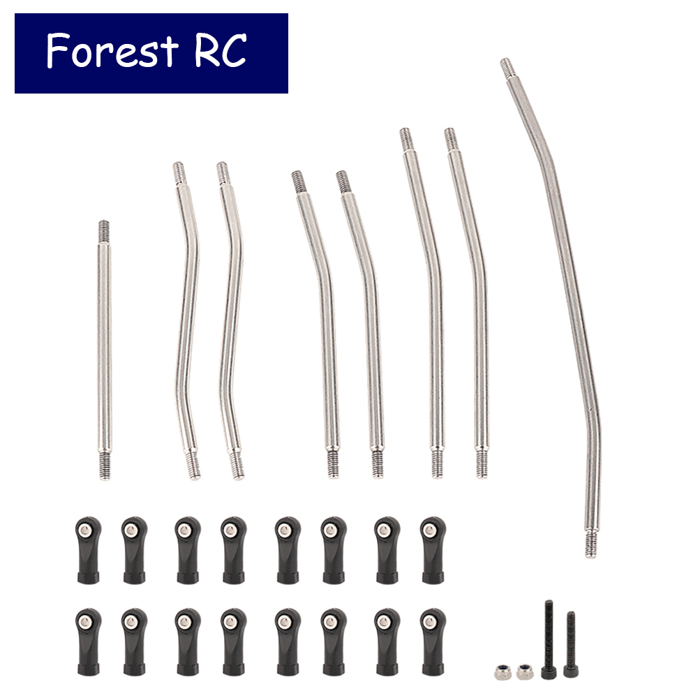 Forestrc 8 件金屬懸架轉向連桿連桿帶球頭,適用於 Axial Wraith 90048 RR10 1/10 R
