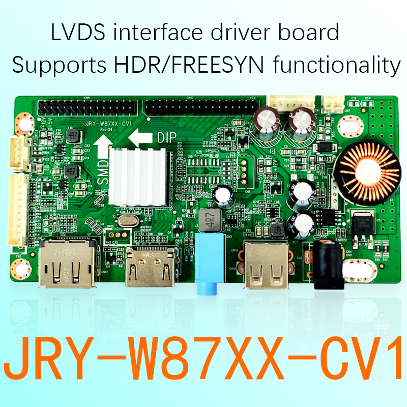 Jry-w87xx-cv1電競2k顯示器lvds驅動板hdmi+dp+usb 144HZ 165HZ