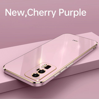 XIAOMI 適用於小米 Poco F5 F4 F3 GT F2 Pro 6D 電鍍外殼魔方直邊矽膠手機軟殼保護套