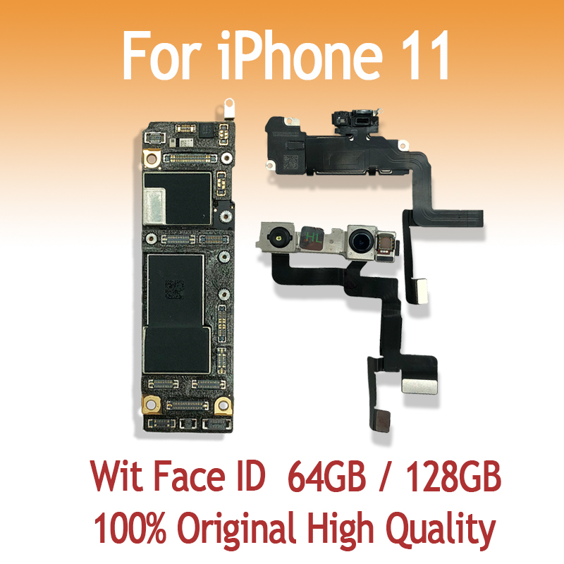 64gb 128GB 256GB 主板適用於 iPhone 11 帶 Face ID iOS 邏輯板主板