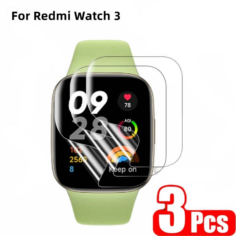 3片裝 紅米手錶3 Redmi Watch 3 屏幕膜 保護膜 軟膜 水凝膜 保護貼 高清膜