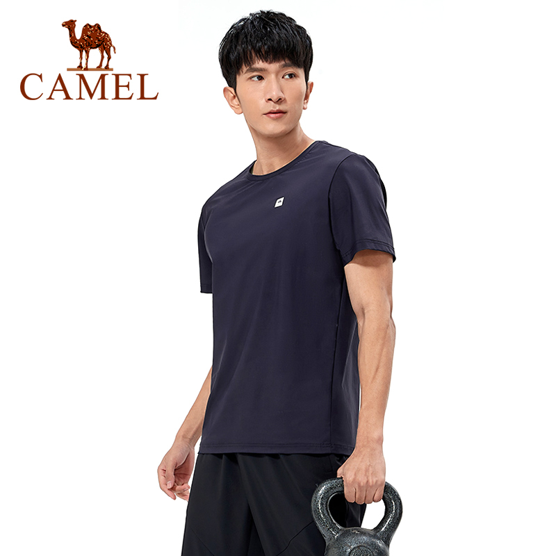 Camel男士防曬t恤冰絲運動速乾吸濕透氣短袖