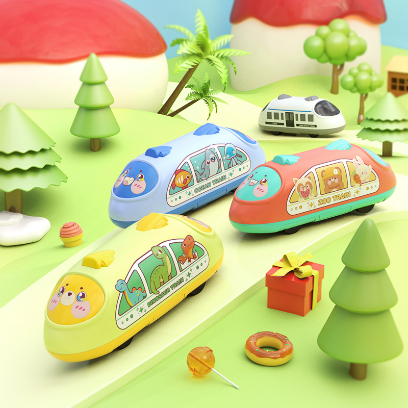 新款滑行小火車/電車/高鐵/蒸汽火車/新幹線/捷運 仿真火車模型 捷運高鐵 雙向回力火車玩具 玩具列車