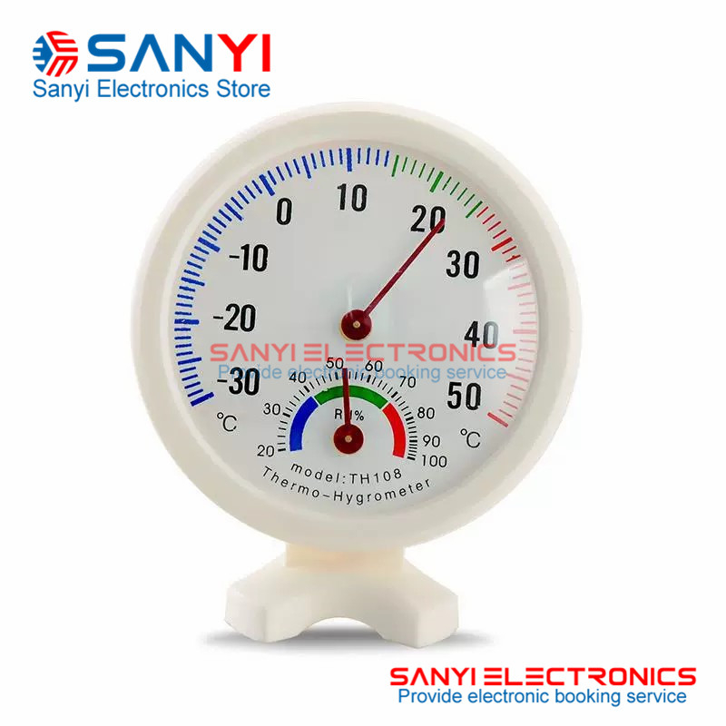 指針式溫溼度計直徑75MM小型溫度溼度計冰箱溫度計禮品溼度溫度表