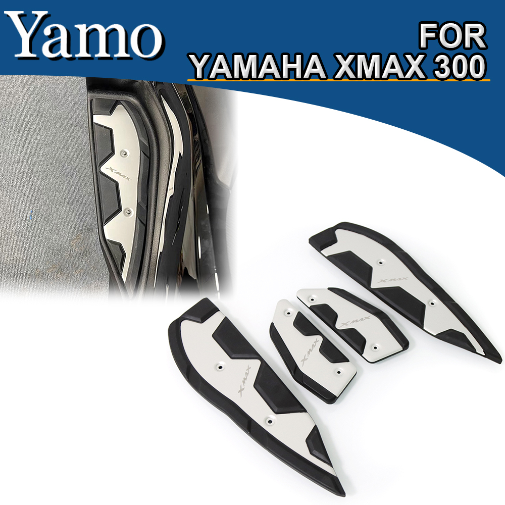 【新品】 摩托車腳踏板腳踏板防滑踏板適用於雅馬哈 X-MAX 300 XMAX300 2020-2022 4 件
