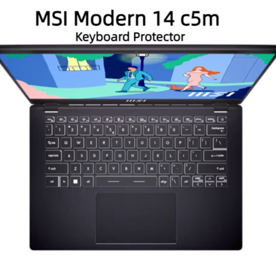 適用於 MSI Modern 14 c5m / C7M 鍵盤蓋 TPU Modern 14 C11M 鍵盤膜的鍵盤保護膜