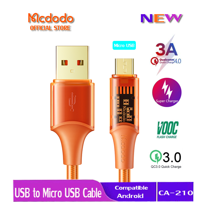 MCDODO 麥多多 Micro USB 18W QC4.0 3.0 VOOC SCP AFC 快速充電線適用於 And