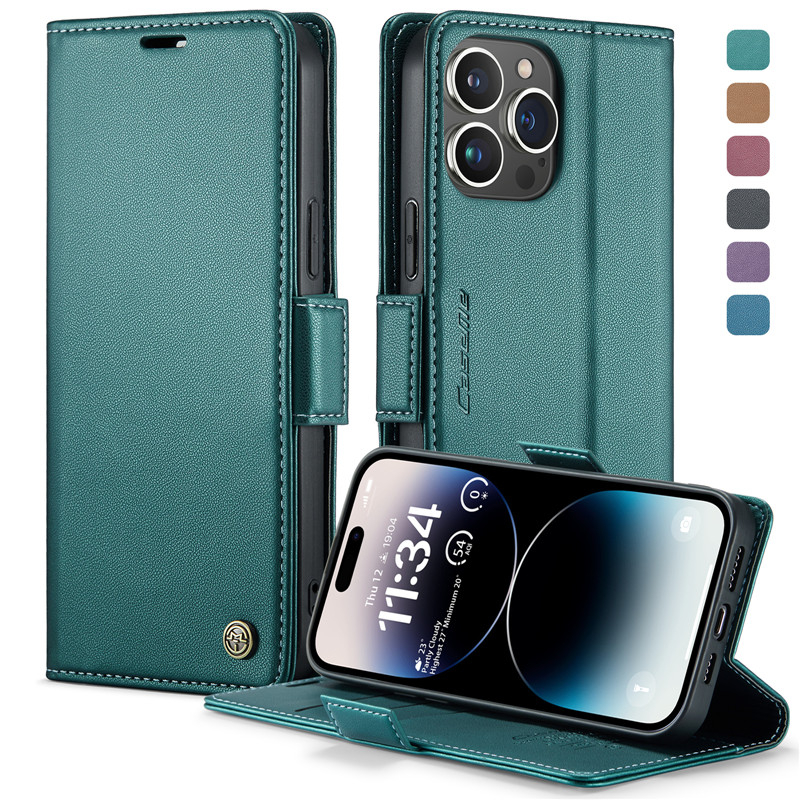 Caseme 新款翻蓋皮革手機殼適用於 iphone 7 8 Plus X Xs XR 11 Pro Max 錢包卡槽保