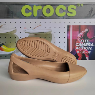 Crocs卡洛馳洞洞鞋新款平底鞋仙安娜休閒鞋女單鞋防滑涼鞋202811