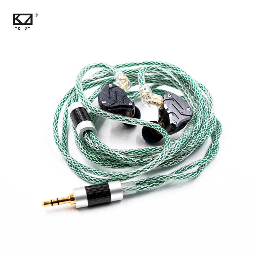 Kz 耳機線 8 芯 OFC 鍍銀升級線耳機線適用於 KZ ZSN PRO ZSX DQ6 ZAS AS16 ZEX P