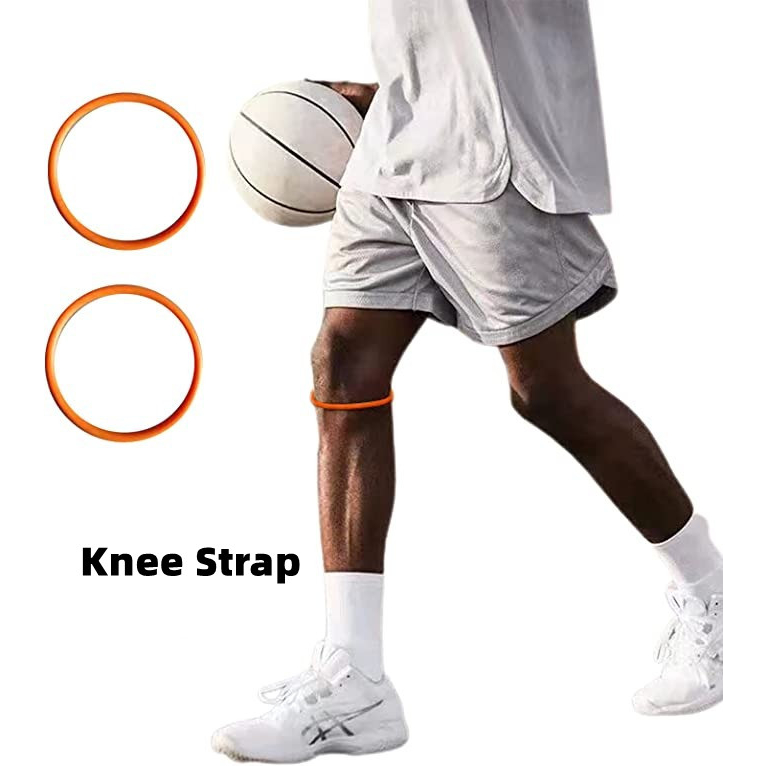 護膝帶緩解膝蓋疼痛籃球髕骨肌腱穩定器護膝超級矽膠皮帶護膝彈性固定保護髕骨 O 環運動