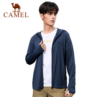 Camel戶外男士冰絲防曬衣透氣防紫外線運動外套