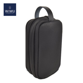 Wiwu 防盜旅行電子收納盒適用於MacBook 電源適配器充電器電纜滑鼠鉛筆 USB 閃存盤 SD 卡小型便攜式配件包