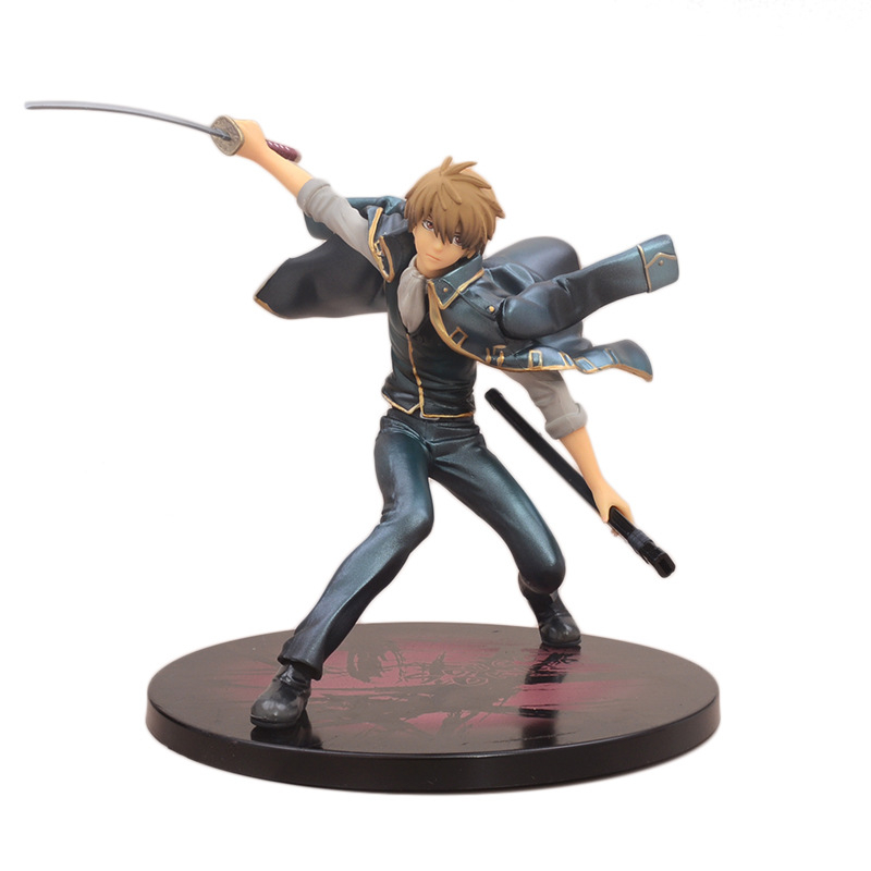 銀魂 16cm Okita Sougo 公仔動漫裝飾公仔 PVC 模型玩具公仔收藏擺件禮物