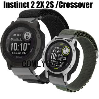 適用於 佳明本能 Garmin Instinct 2X 2 2S Crossover 太陽能 運動版 錶帶 高山尼龍透氣