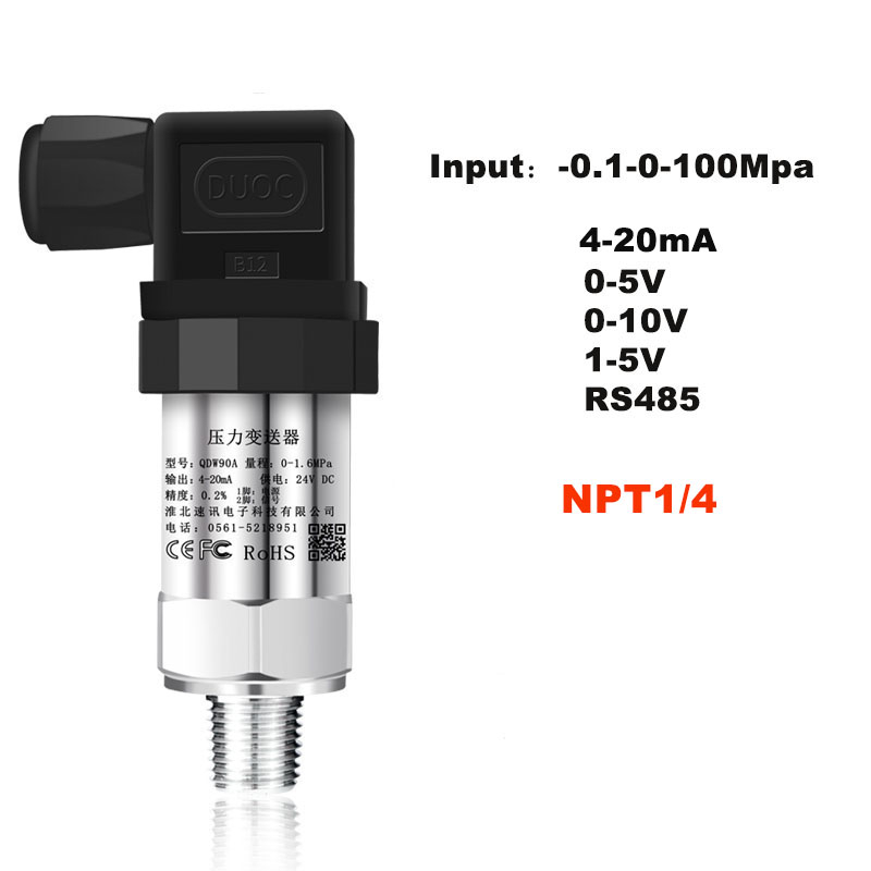 Es-p300 壓力傳感器水油氣液體測量傳感器 4-20mA 10V 5V RS485 輸出可選 NPT 1/4 連接器