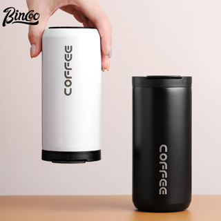 BINCOO 400ML/550ML咖啡杯 防漏瓶保溫 便攜式不鏽鋼保溫咖啡杯 簡約時尚