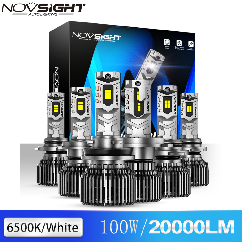 Novsight 全新迷你 N75 LED 汽車大燈 9005 9006 H4 H7 H11 LED 霧燈 9012 6