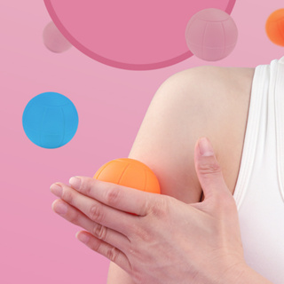 矽膠實心筋膜球 肌肉放鬆矽膠球 健身瑜伽可用球形按摩球