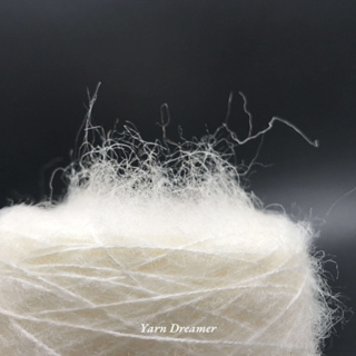 INS羊毛白色馬海毛 細毛線 圍巾毛衣手工毛線 DIY手工編織線