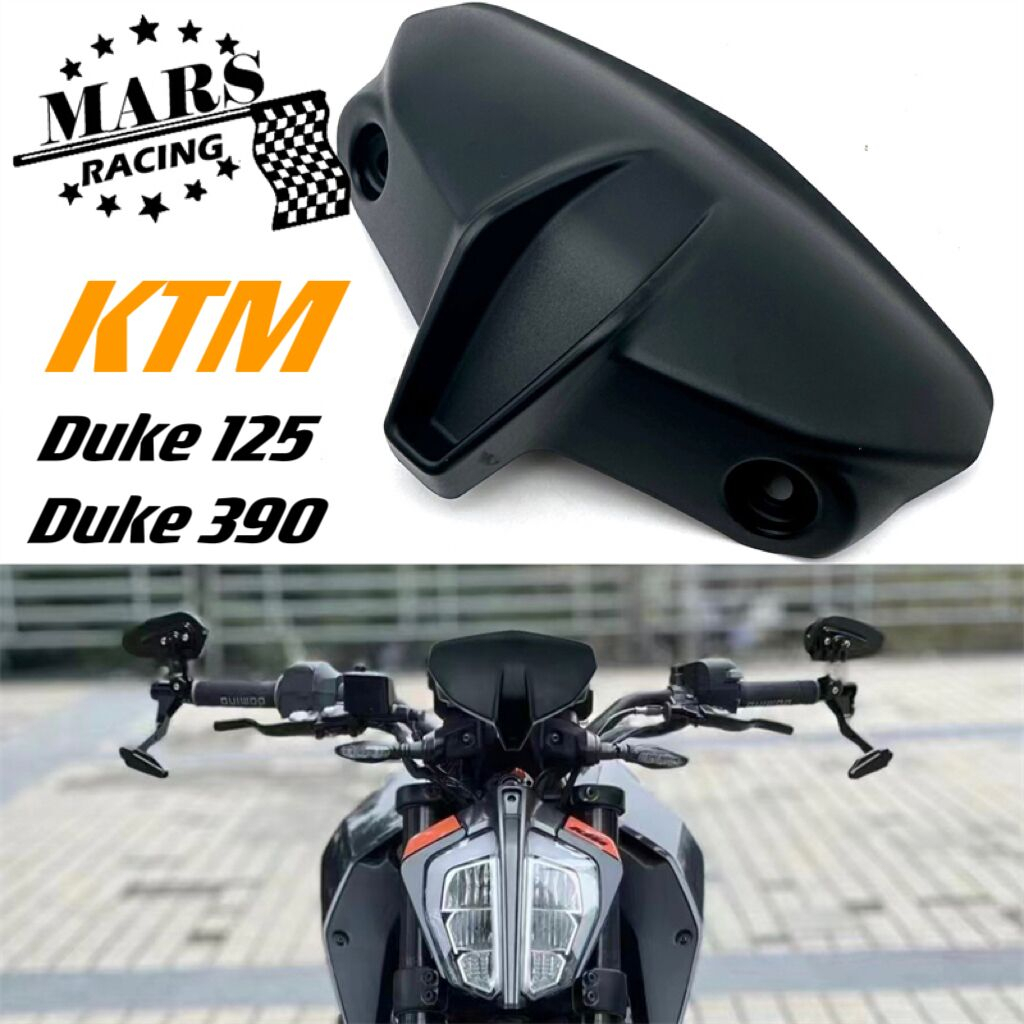 適用 KTM DUKE390 Duke125 Duke 390 125 17-23 前風鏡擋風玻璃風擋頭罩導流罩擾流板