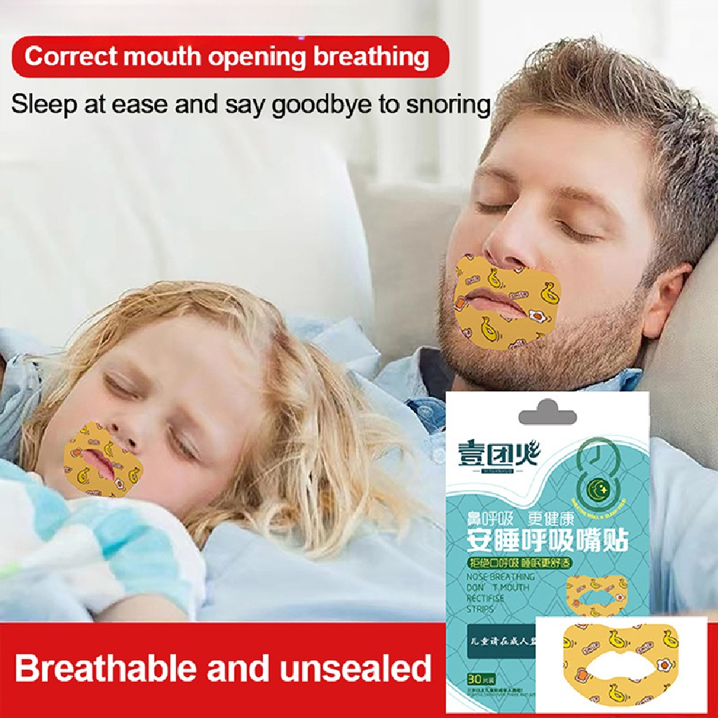 30 件/盒兒童睡眠防打鼾貼夜間唇鼻呼吸改善貼片貼嘴矯正熱貼
