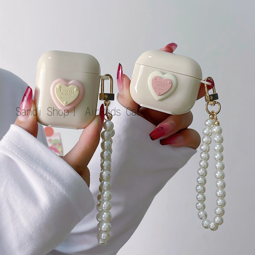 Cut Pink Love 雙層 AirPods 保護套適用於 AirPods 1/2/3/Pro Pro2 保護套 A