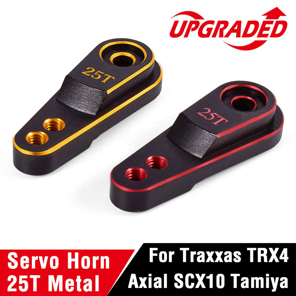 田宮 Traxxas TRX4 Axial SCX10 Tamiya RC 履帶式卡車的金屬伺服喇叭 25T 臂轉向喇叭