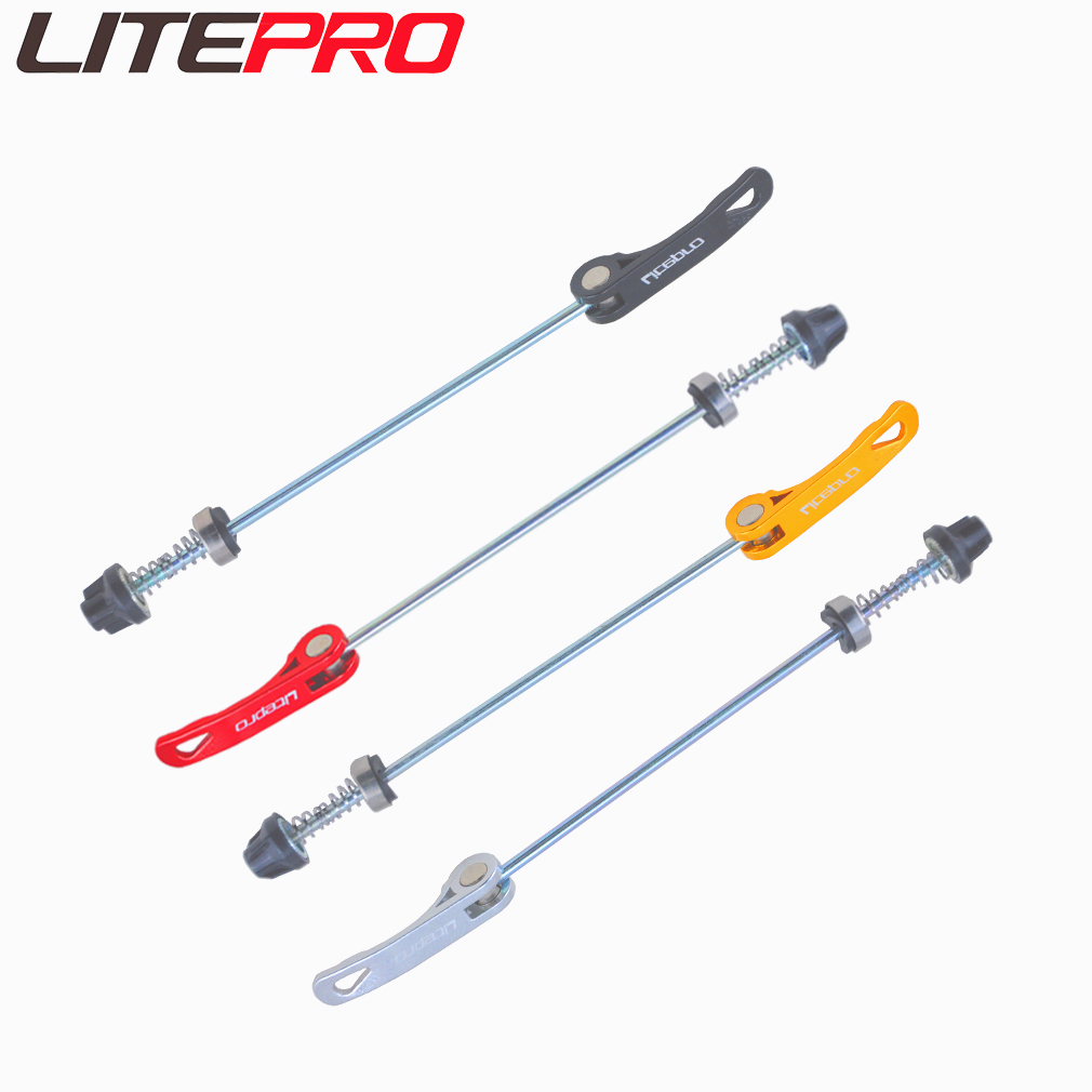 Litepro 鋁合金快速釋放桿 MTB 山地自行車輪組 QR 桿用於公路折疊自行車車輪串