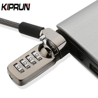 Kiprun 筆記本電腦密碼鎖安全電纜 - 4 根數字密碼保護,防盜