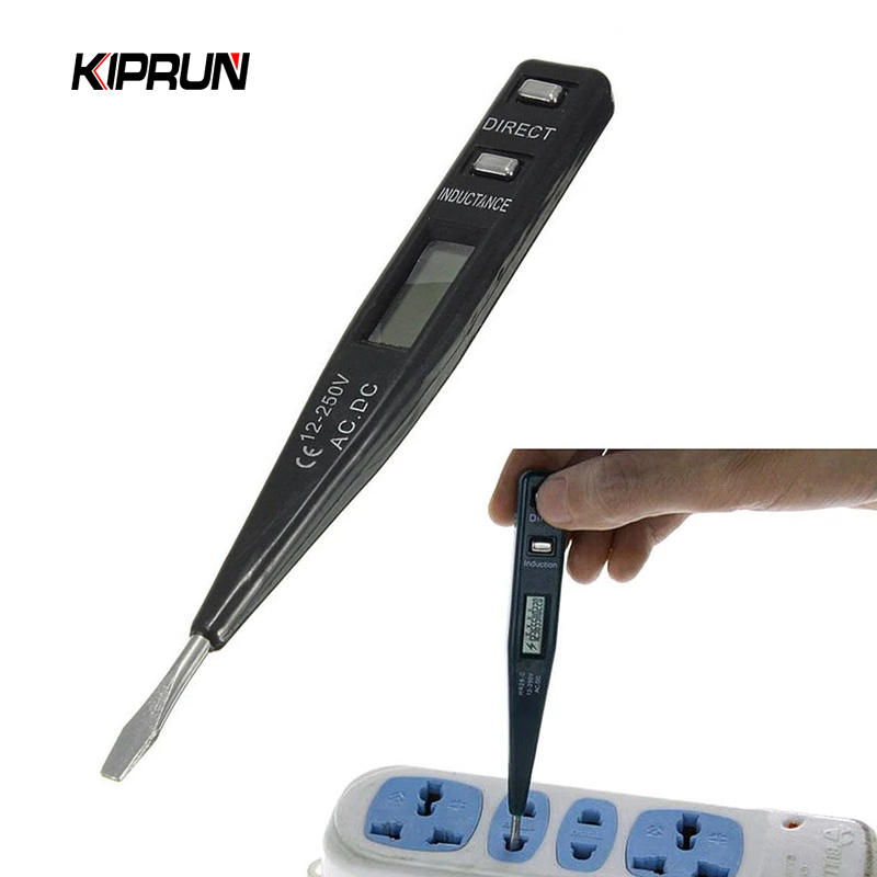 Kiprun 電指示器電壓表數字電壓表 12V-250V 插座牆壁 AC/DC 電源插座檢測器傳感器測試儀