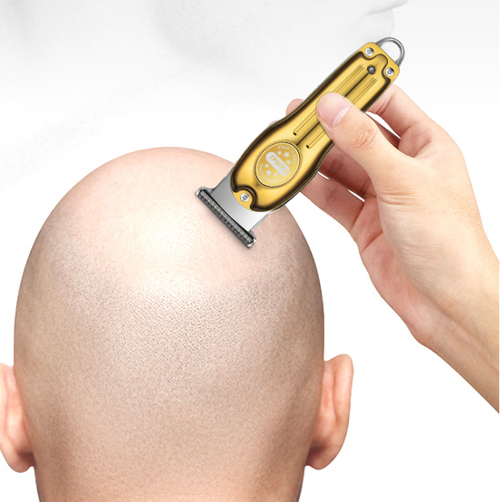 Kemei Km-679 電動理髮器 USB 充電式理髮器金色銀色雕刻剪刀理髮器便攜式緊湊型充電式理髮機