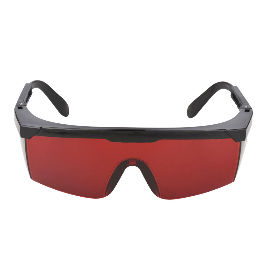Kkmoon 光學安全護目鏡, 帶伸縮腿 190-540nm 安全防護眼鏡, 帶儲物布袋和硬盒