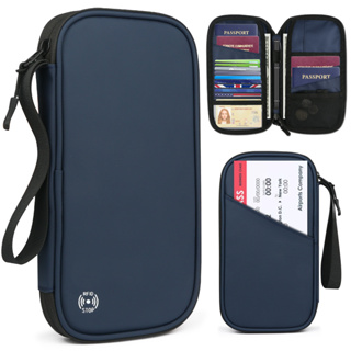 多功能護照卡包RFID防盜證件收納包牛津布手拿旅行護照包