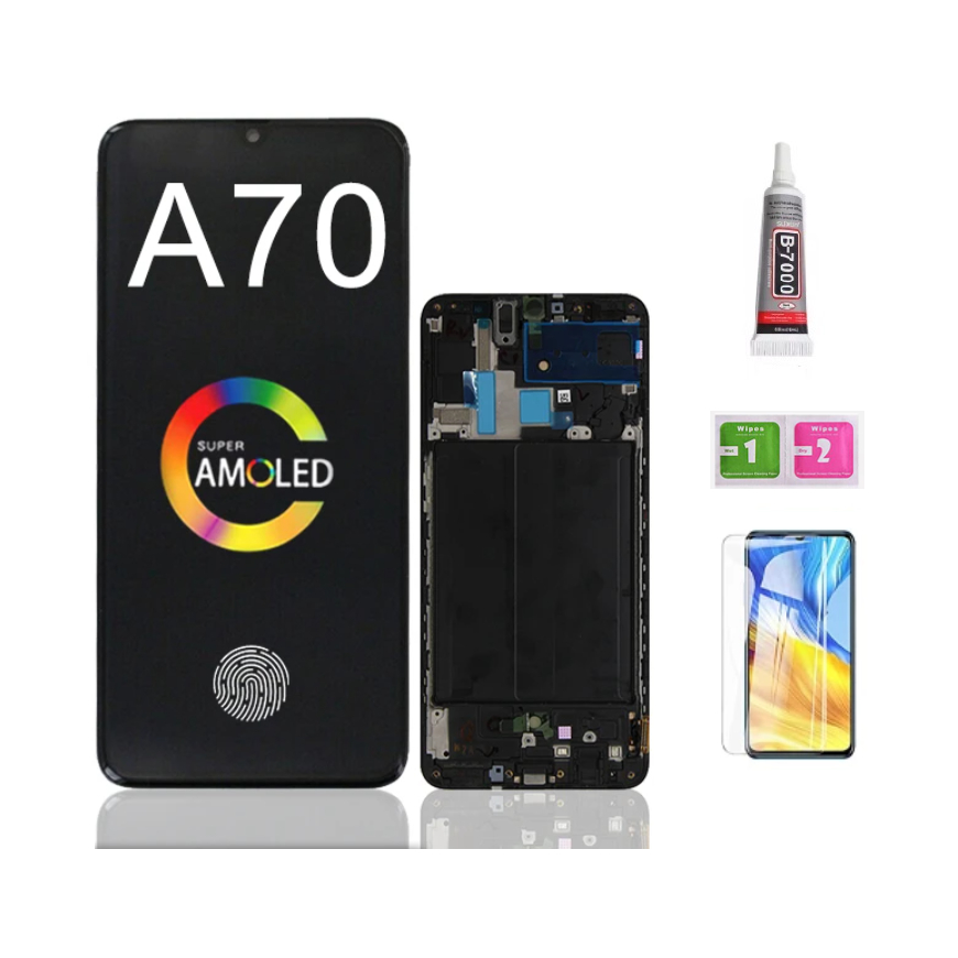 帶框螢幕總成兼容Sasmung 三星 Galaxy A70 A705 A70 2019 LCD 屏幕總成 液晶屏幕
