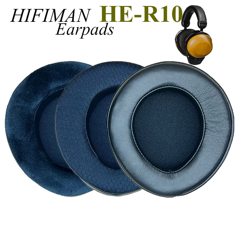 適用耳機hifiman HE-R10海菲曼HE R10羊皮耳墊記憶海綿耳罩慢回彈耳機耳套EARPADS