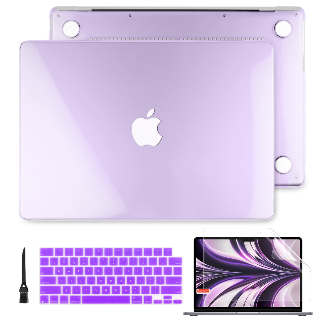 蘋果筆電鏤空水晶外殼適用於MacBook Pro Air 13 14 16英寸 A2681 M1 M2晶片小清新保護殼