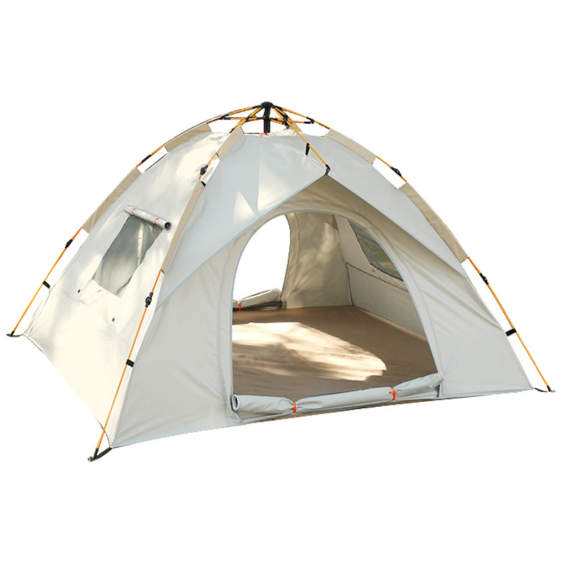 帳篷 戶外便攜式 摺疊 全自動 露營沙灘 速開 簡易 野營 銀膠塗層 加厚 防雨 液壓帳