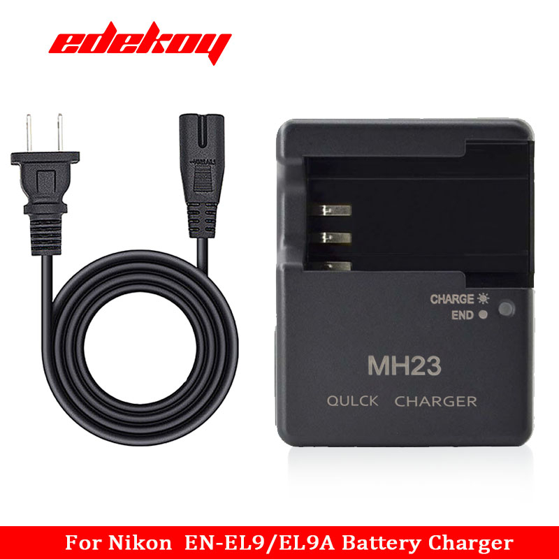 Mh-23 充電器適用於尼康 EN-EL9 EN-EL9A L 電池 D5100;D5000;D3000;D700;D3