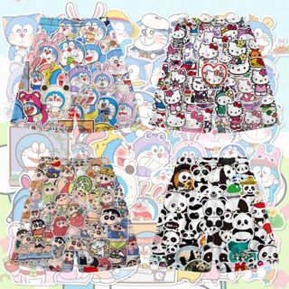 新款休閒 Hello Kitty 短褲蠟筆小新沙灘褲寬鬆時尚男士女士休閒短褲 2025 新款夏季兒童短褲