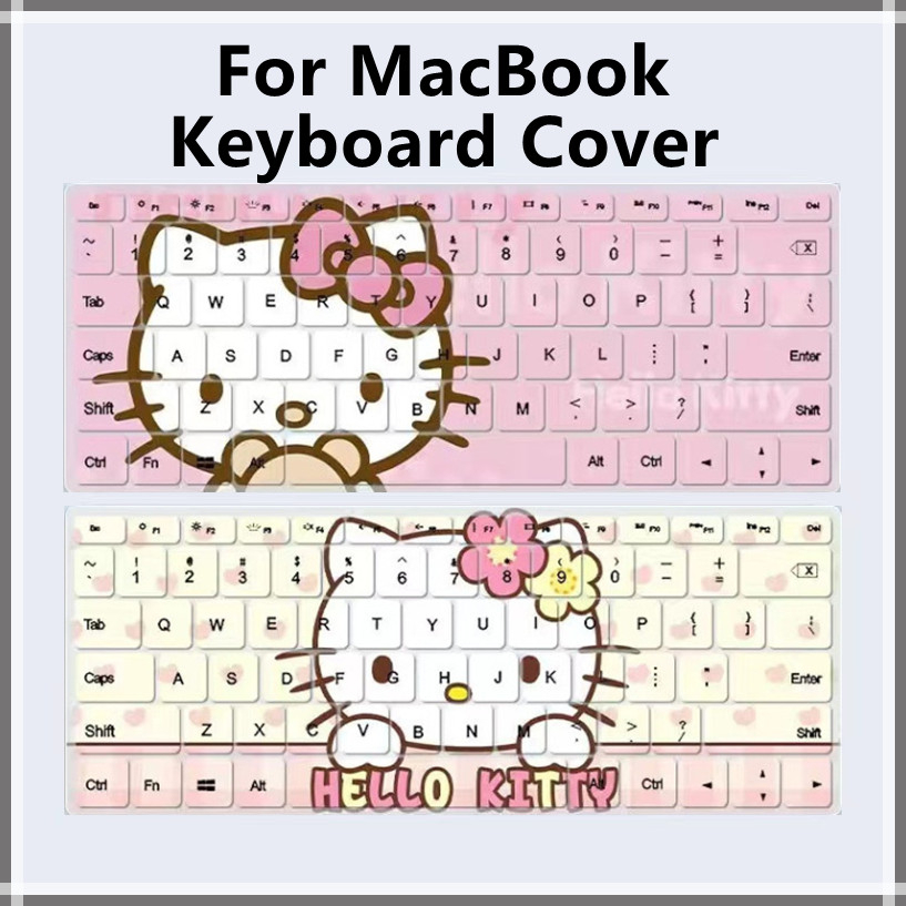 【可愛卡通 Hellokitty】鍵盤保護套適用於 MacBook 新 M2 Air13.3 Pro14/16 M1 2