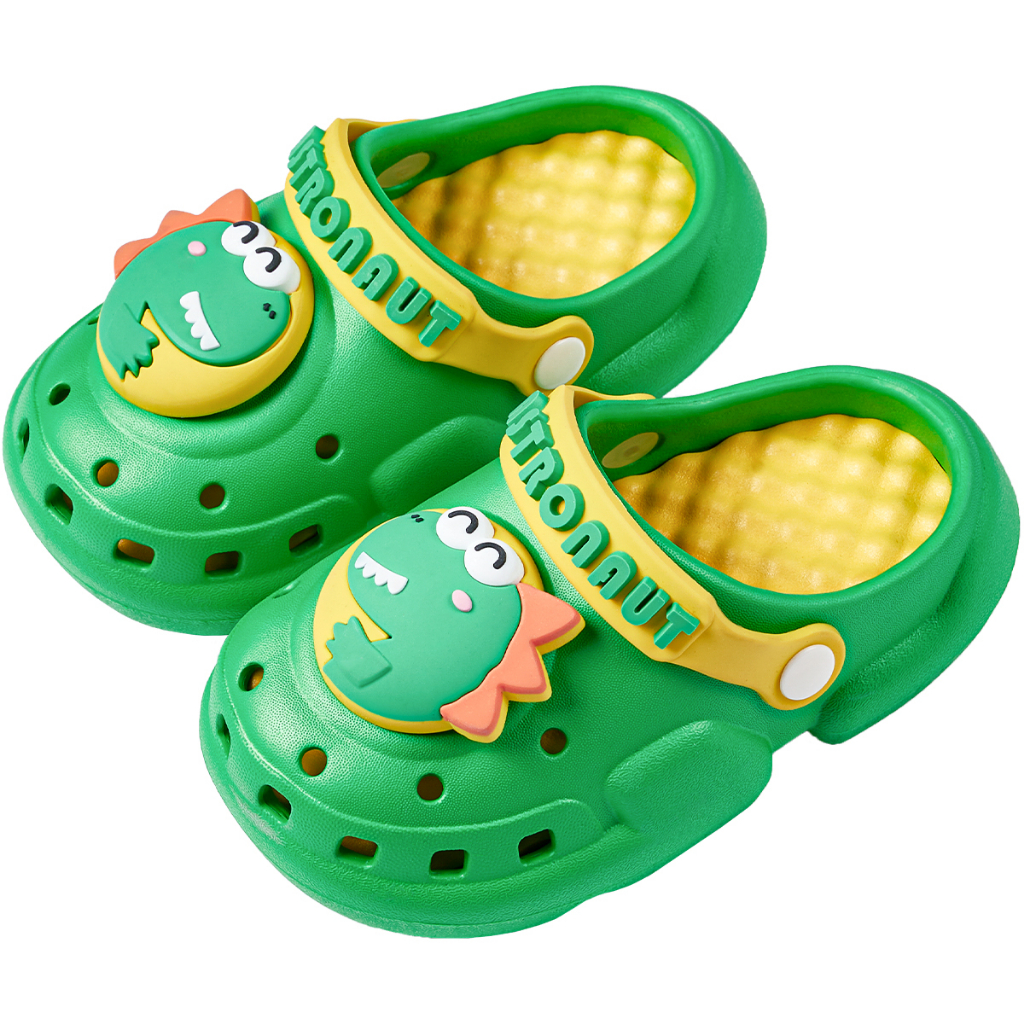 Cheerful Mario 兒童踩便便拖鞋室內女童可愛家用防滑厚底涼鞋小童寶寶卡通crocs
