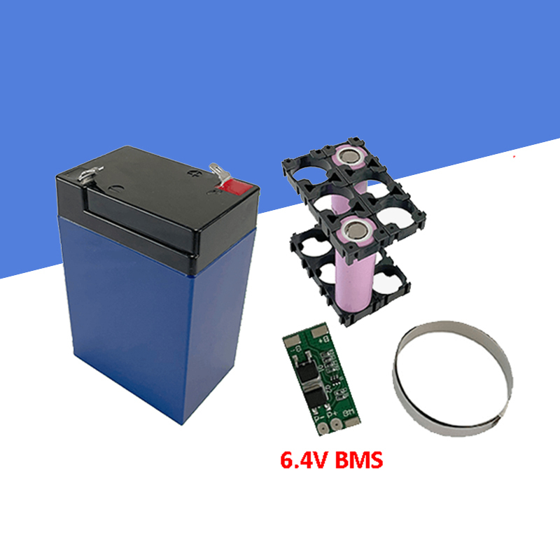 6V 4AH 鋰電池盒 塑膠殼 帶支架 帶保護板 帶連接片鎳帶 電子秤玩具車 鋰電池外殼 無內格 電池盒 18650鋰電
