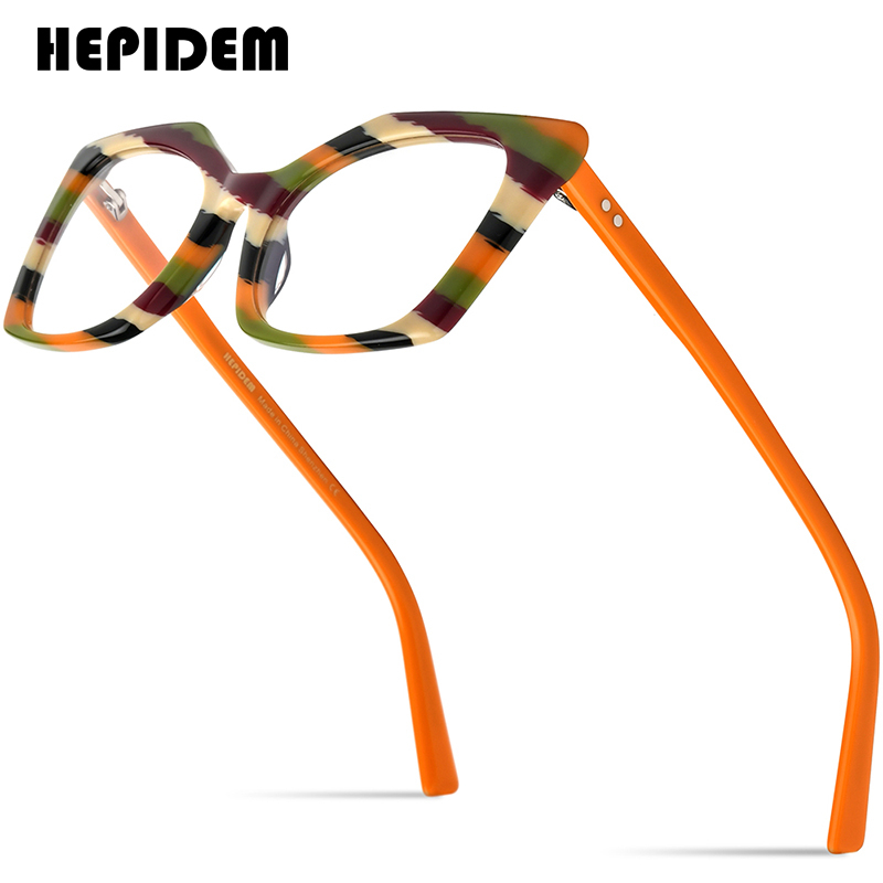 Hepidem 多色醋酸纖維眼鏡框女士 2023 新款貓眼眼鏡 Cateye Spectacles Eyewear 92
